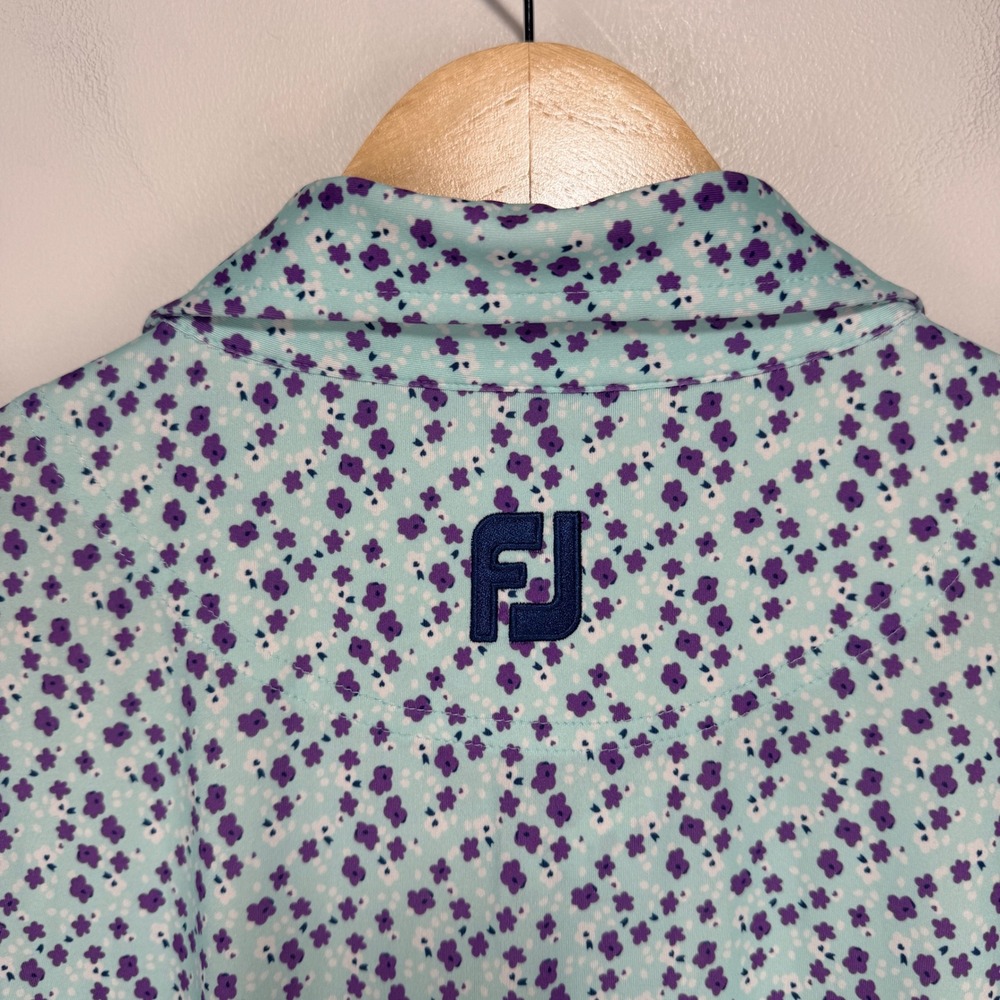 Windermere FootJoy Performance Golf Polo Shirt Men Large Floral All Over Print - Picture 9 of 11